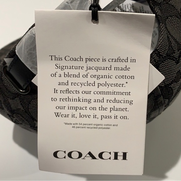 🌸NEW COACH 💯 authentic SIGNATURE Men’s Baseball Cap 🧢 With Tags. - Picture 13 of 13
